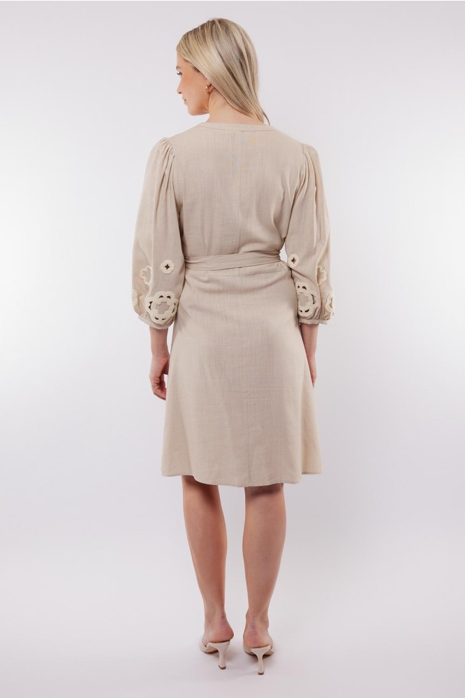 LISSABON DRESS 25ZFBC06 014 SAND